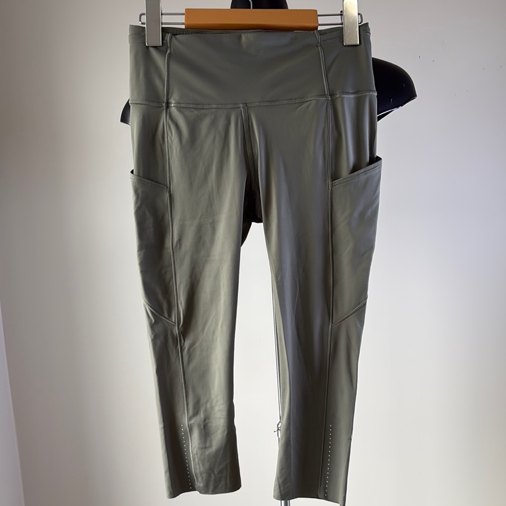 lululemon athletica Olive Green High-Rise Pocket Leggings